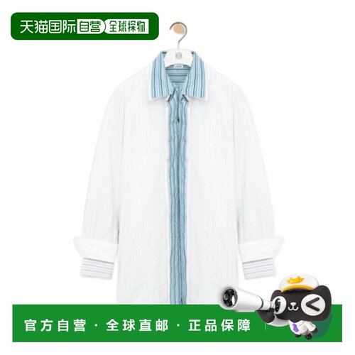 LOEWE 女士衬衫 S540Y09XVU2100 SS2026 白色 长【付后1h可退】