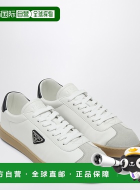 1h可退 潮奢 Prada 普拉达 男士 LANE 白色蓝色运动鞋 2EE394G000