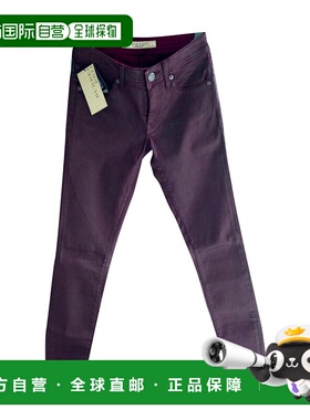 BURBERRY 女士牛仔裤 39473391 SS2021 红色 徽标细节紧身牛仔裤