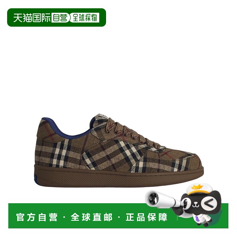 BURBERRY 男士运动鞋 81051891 SS2025 绿色 圆头低帮运动鞋男鞋