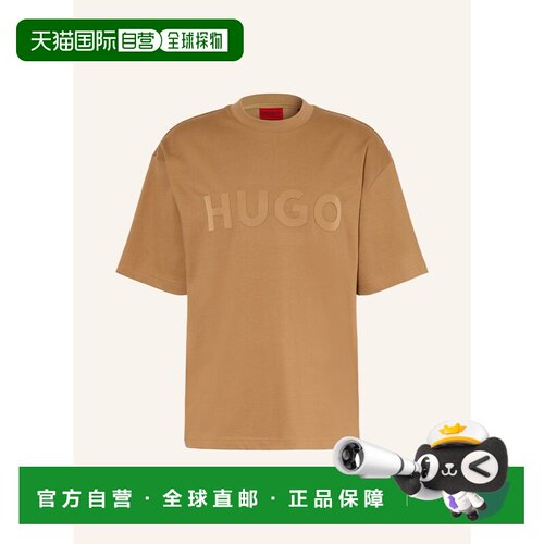 HUGO 男士T恤 100162409312002 CO 酒红色 T-shirt DINKEE