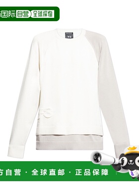 Y-3 男士针织衫 KB46420CWHITE AW2025 白色 Sweater with logo