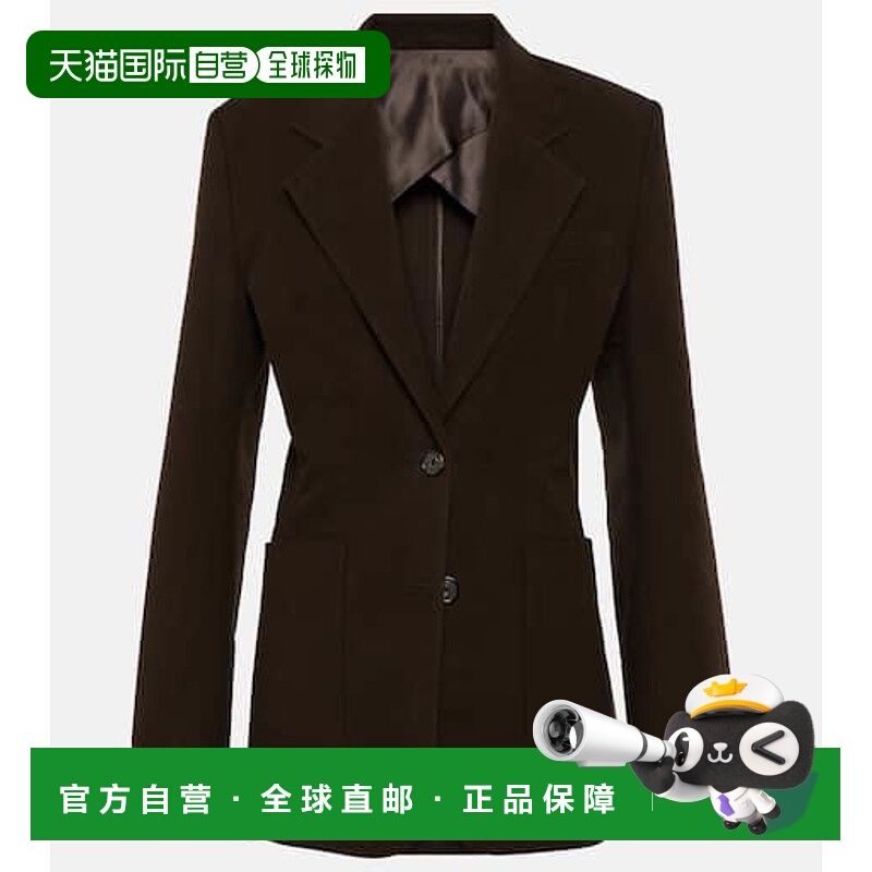 1h可退 潮奢 TOTÊME 女士 单排扣棉质西装外套 brown棕色 舒适时