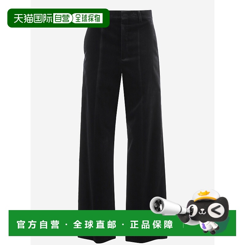 1h可退 VALENTINO 男士休闲裤 7V0RBO00B480NO AW2025 黑色