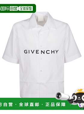 GIVENCHY 男士衬衫 BM60T51YC8116 SS2024 白色