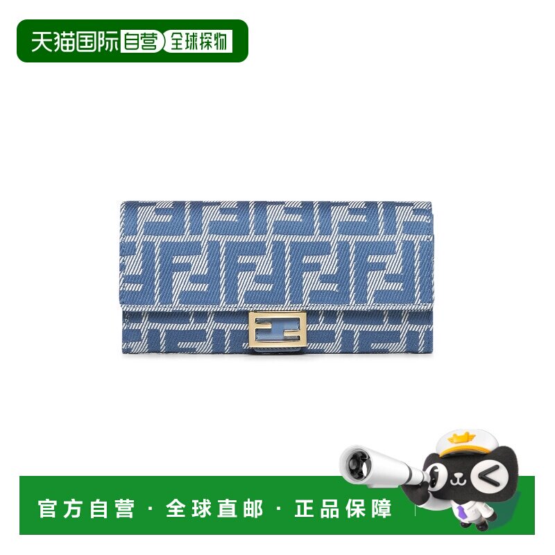 FENDI 女士钱包 8M0365AUNJF1SKL SS2025 蓝色 Shoulder bag in d