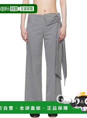 1h可退 潮奢 Sandy Liang 女士 灰色 Suno 长裤 R25P014F009