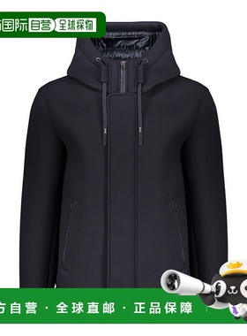 HERNO 男士外套 GI000376U395019290 AW2023 黑色 连帽休闲夹克