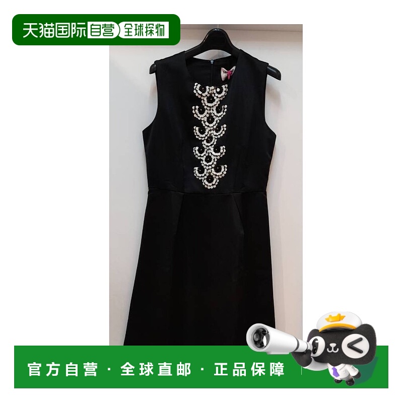 1h可退 MAX MARA 女士连衣裙 8221036906003 AW2021 黑色 无袖连