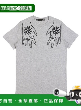 1h可退 MOSCHINO 男士T恤 M469514M3517B588 SS2022 灰色