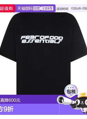 1h可退 潮奢 essentials fear of god 男士 黑色棉质T恤 125HO254