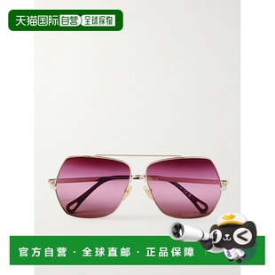 蔻依 女士 金色 1h可退 太阳镜 Chloe Aly CH0278S眼镜 潮奢