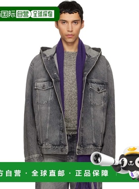 1h可退 潮奢 Acne Studios 艾克妮 男士 灰色连帽牛仔夹克 C90210