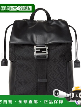 FENDI 男士双肩包 7VZ090AVC60 AW2025 黑色 Fendi Uette Backpac