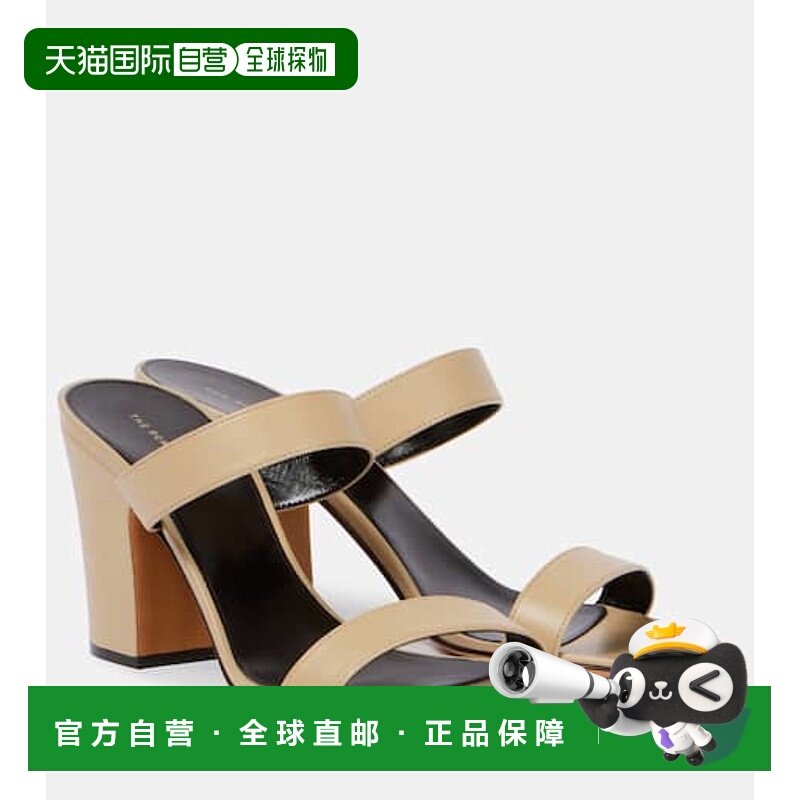 1h可退 潮奢 The Row 女士 Awar 皮质凉鞋 grey灰色 舒适时尚