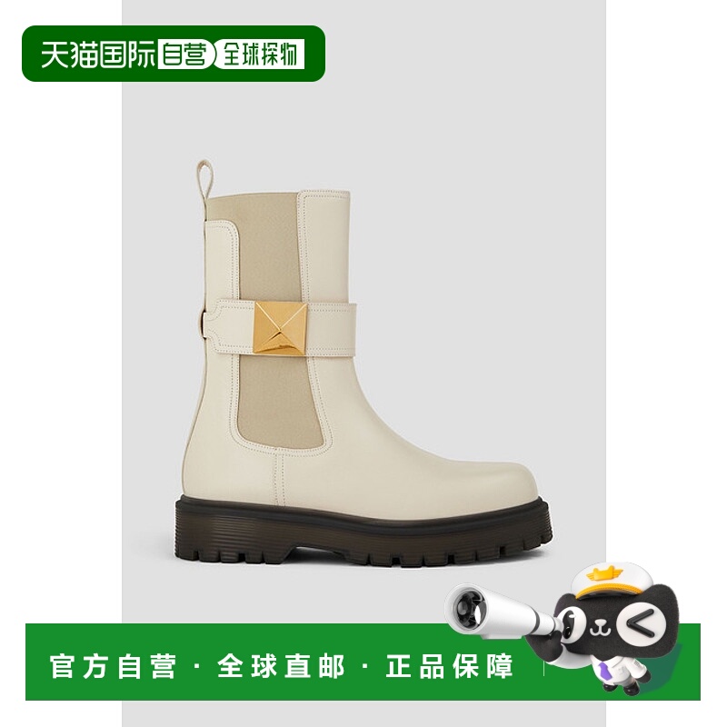 1h可退 潮奢 Valentino 华伦天奴 女士 One 铆钉皮质切尔西靴 W2S