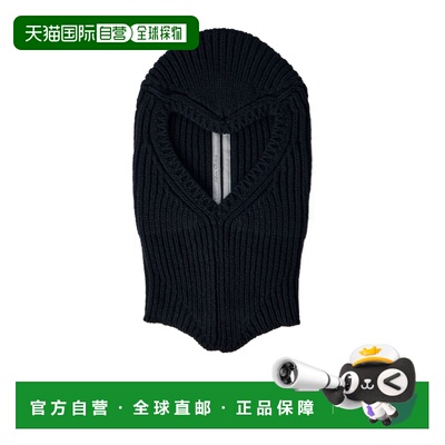 RICK OWENS 男士帽子 RU02F4490WSBR09 AW2026 黑色针织帽