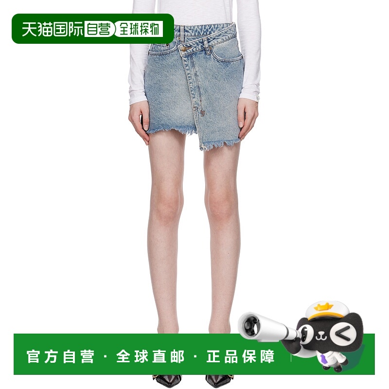 1h可退 潮奢 Ksubi 女士 蓝色 Rap 牛仔短裙 1000062829