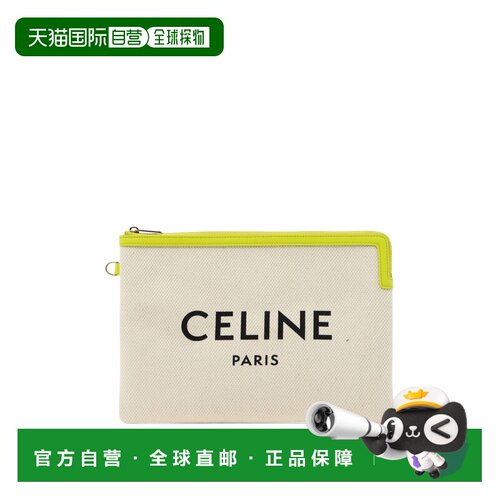 CELINE 女士单肩包 10E632ECW11AN AW2025 白色 Leather and fabr