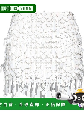 1h可退 潮奢 Rabanne 女士 迷你半身裙 white白色 舒适时尚