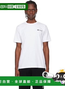 1h可退 潮奢 off-white 男士 白色 Ink Arrow Slim Logo T恤