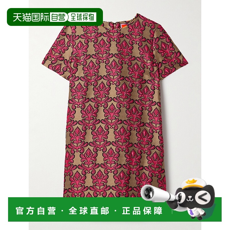 1h可退 潮奢 La Doublej 女士 飘逸棉混纺提花迷你连衣裙 DRE0658