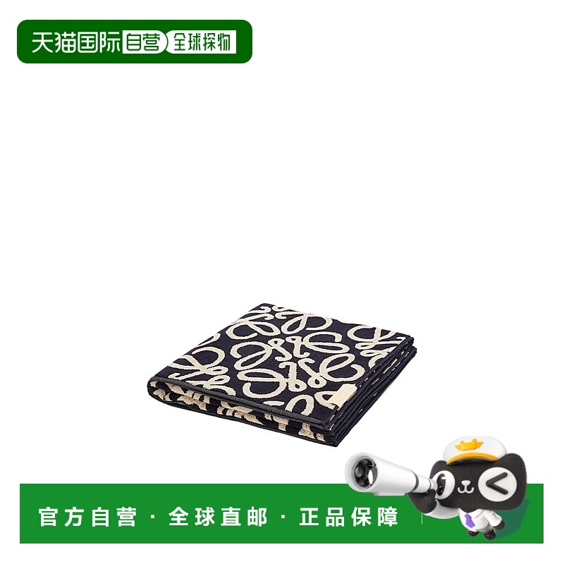 1h可退 LOEWE 毛巾沙滩巾 T000229X015175 AW2024 黑色 徽标提花