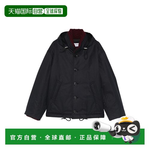LOEWE 男士夹克 H526Y02WD85110 SS2026 深蓝色 科技棉质绗缝外套