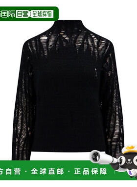 CHLOÉ 女士针织毛衣 C23WMP21640001 AW2023 黑色 合身小高领毛衣