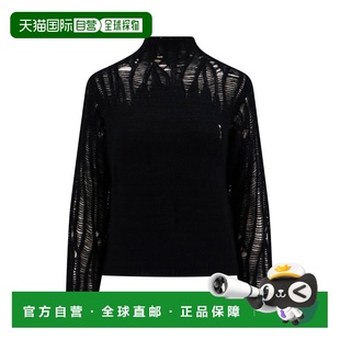 黑色 CHLOÉ AW2023 C23WMP21640001 合身小高领毛衣 女士针织毛衣