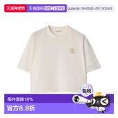短款 BURBERRY 棉T恤 AW2025 米白色 女士T恤 81090551