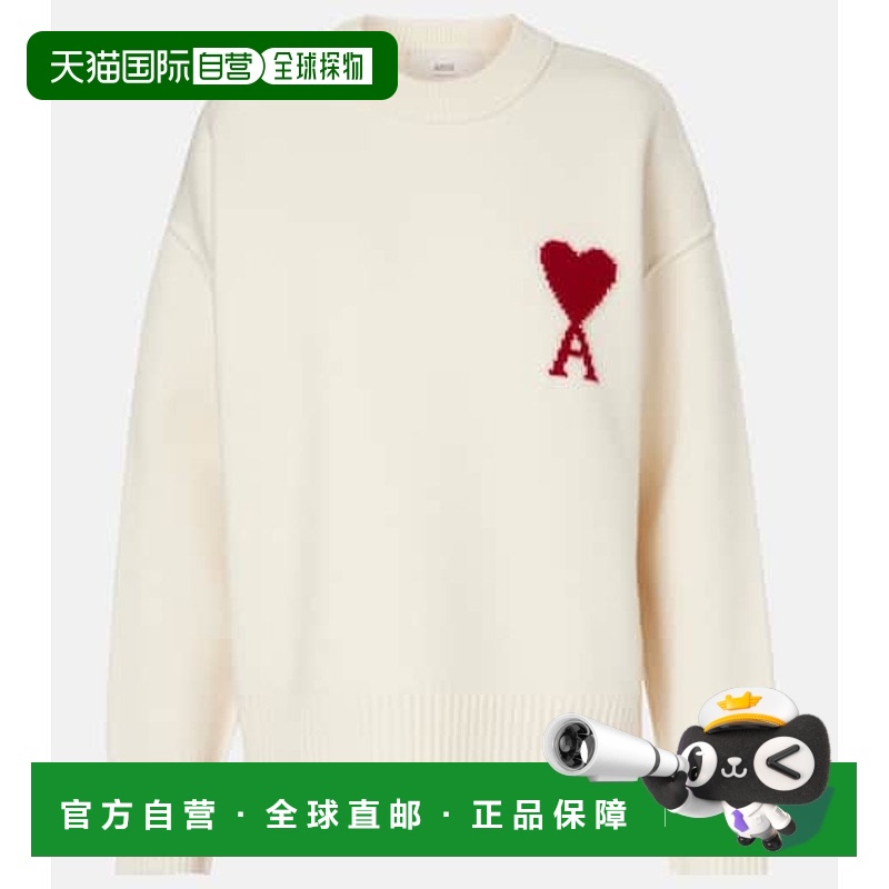 1h可退 潮奢 Ami Paris 女士 Ami de Cœur 初剪羊毛毛衣
