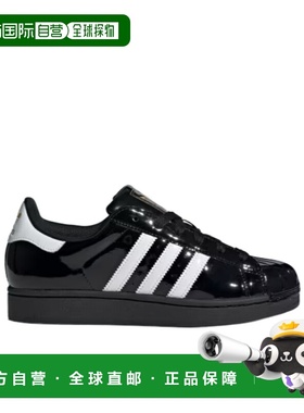 ADIDAS 男士休闲鞋 JS4009 AW2025 黑色 系带运动鞋