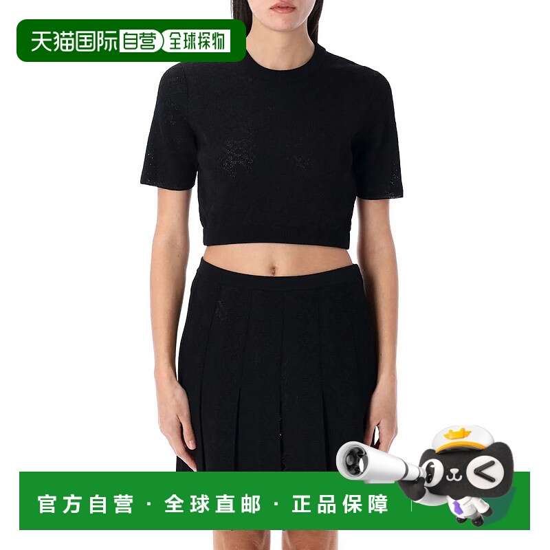 1h可退 GIVENCHY 女士针织毛衣 25PBW90TT4ZPN001 SS2025 黑色