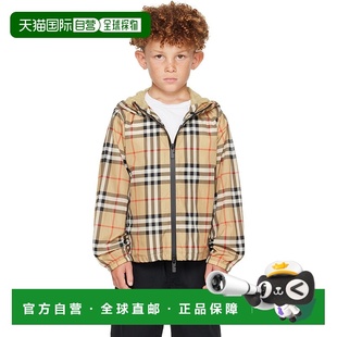 潮奢 驼色格纹儿童夹克童装 Burberry 女童 811372 巴宝莉 1h可退
