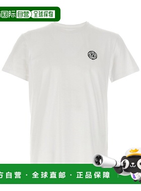 FENDI 男士T恤 FY1319AV0HF0QA0 AW2025 白色 'Postcards' T-shir