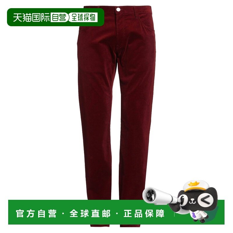 潮奢 armani 阿玛尼 男士 休闲长裤 red红色 舒适时尚,男装,休闲裤,淘宝优惠券,粉丝福利购,淘宝优惠卷