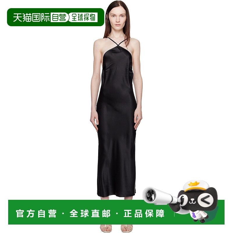 1h可退 潮奢 Saks Potts 女士 黑色 Sno 连衣裙 28028真丝缎面