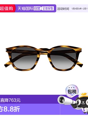 SAINT LAURENT 男士太阳镜 SL28045 AW2025 黑色 SAINT LAURENT S