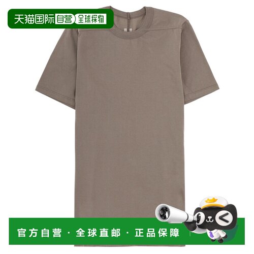 RICK OWENS 男士T恤 RU01F2264JA34 SS2026 灰色 Cotton T-shirt