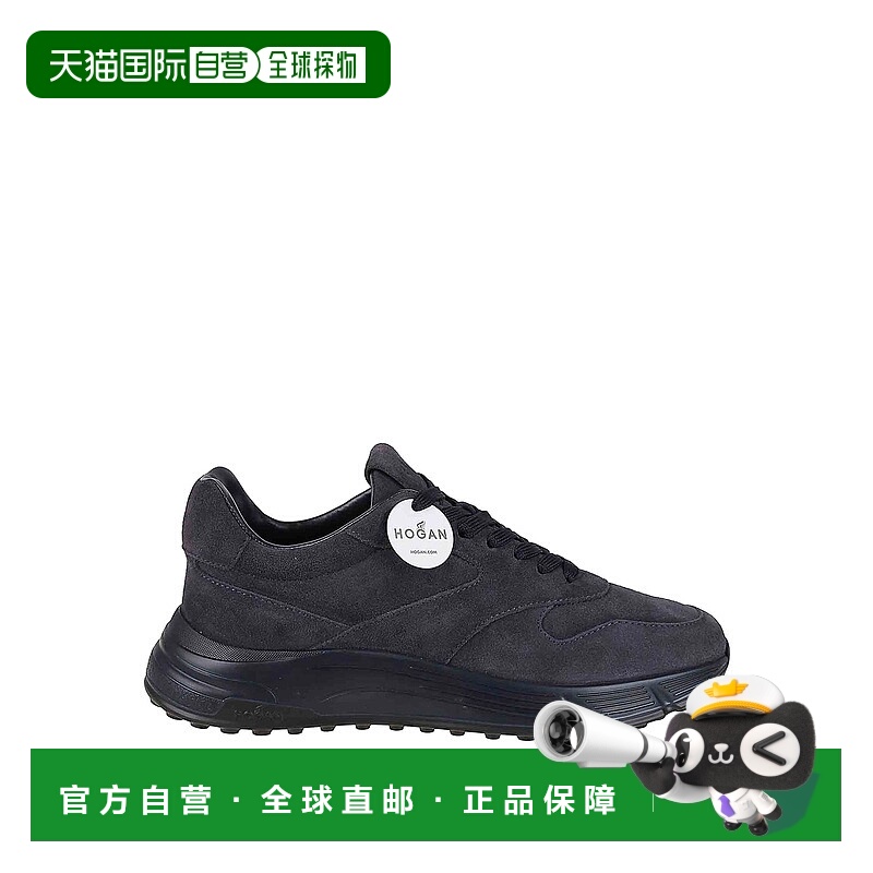 1h可退 HOGAN 男士运动鞋 HXM5630FK61BTMU801 AW2025 黑色