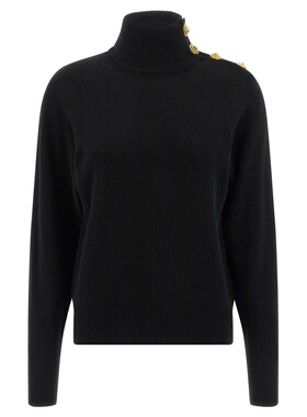 BALMAIN 女士针织衫 FF0KF100KI870PA AW2025 黑色