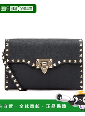 VALENTINO 女士斜挎包 TW2B0181VSF0NO CO 黑色 黑色铆钉单肩包