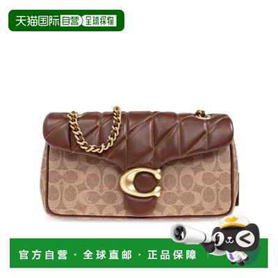 1h可退 COACH 女士斜挎包 CY815B4N4 SS2025 棕色 Tabby 26链条肩