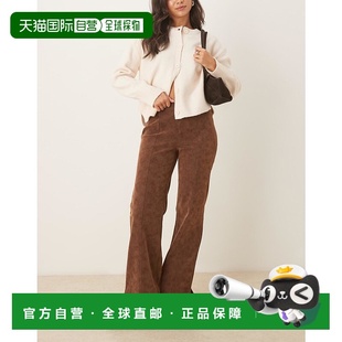 1h可退 潮奢 Free People 自由人 女士 glow up 仿绒面革喇叭棕色