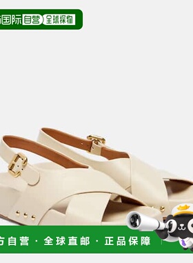 1h可退 潮奢 Chloe 蔻依 女士 Mae 皮质凉鞋 white白色 舒适时尚