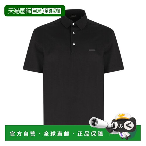 1h可退 Z ZEGNA 男士POLO衫 RUI348A4I794K09 AW2026 黑色