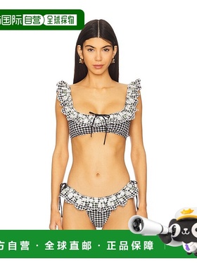 1h可退 潮奢 For Love & Lemons 女士 Lane 雏菊比基尼上装 SWMT1
