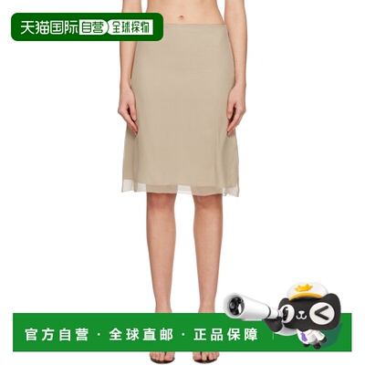 toteme 女士 驼色 Chiffon Slip 半身裙 254WRB0319FB0487