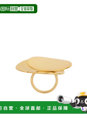 CELINE 女士戒指 461CB6BRA35OR AW2024 金色 徽标戒指